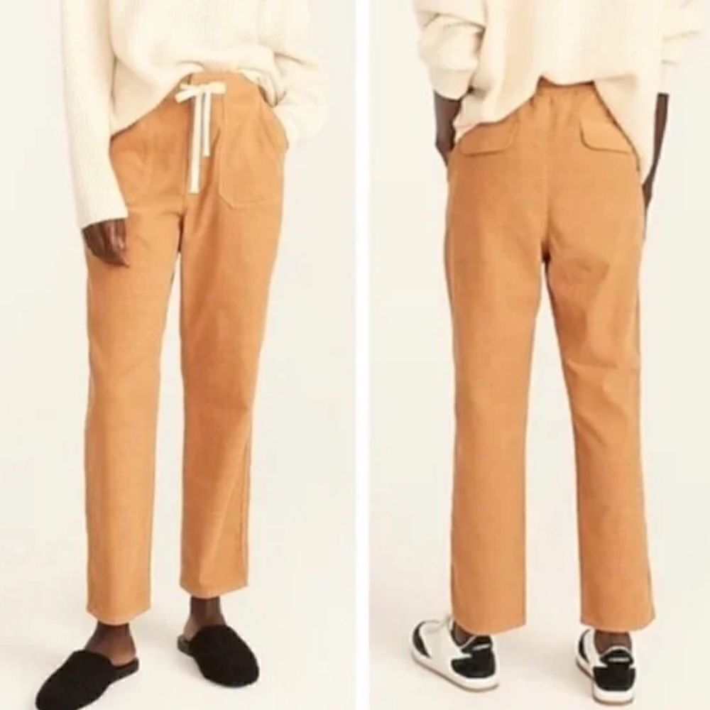 J. CREW Corduroy Tie Waist Camp Pant Size Small